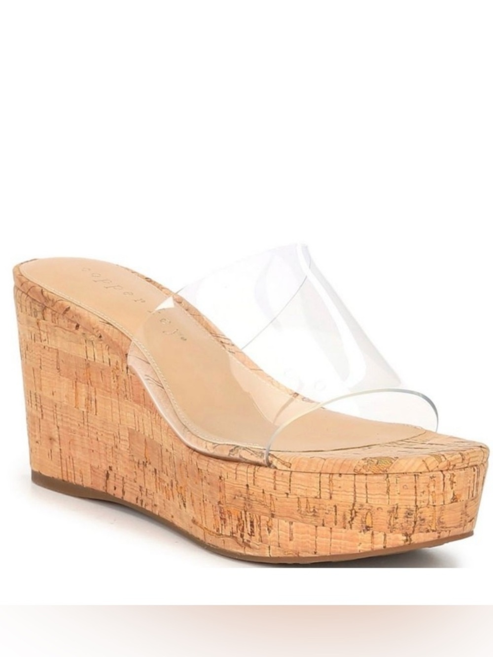 Women’s DILLARDS,Clear Vinyl Cork Wedge Sandal - Women🔥🔥 BRAND NEW!!!!